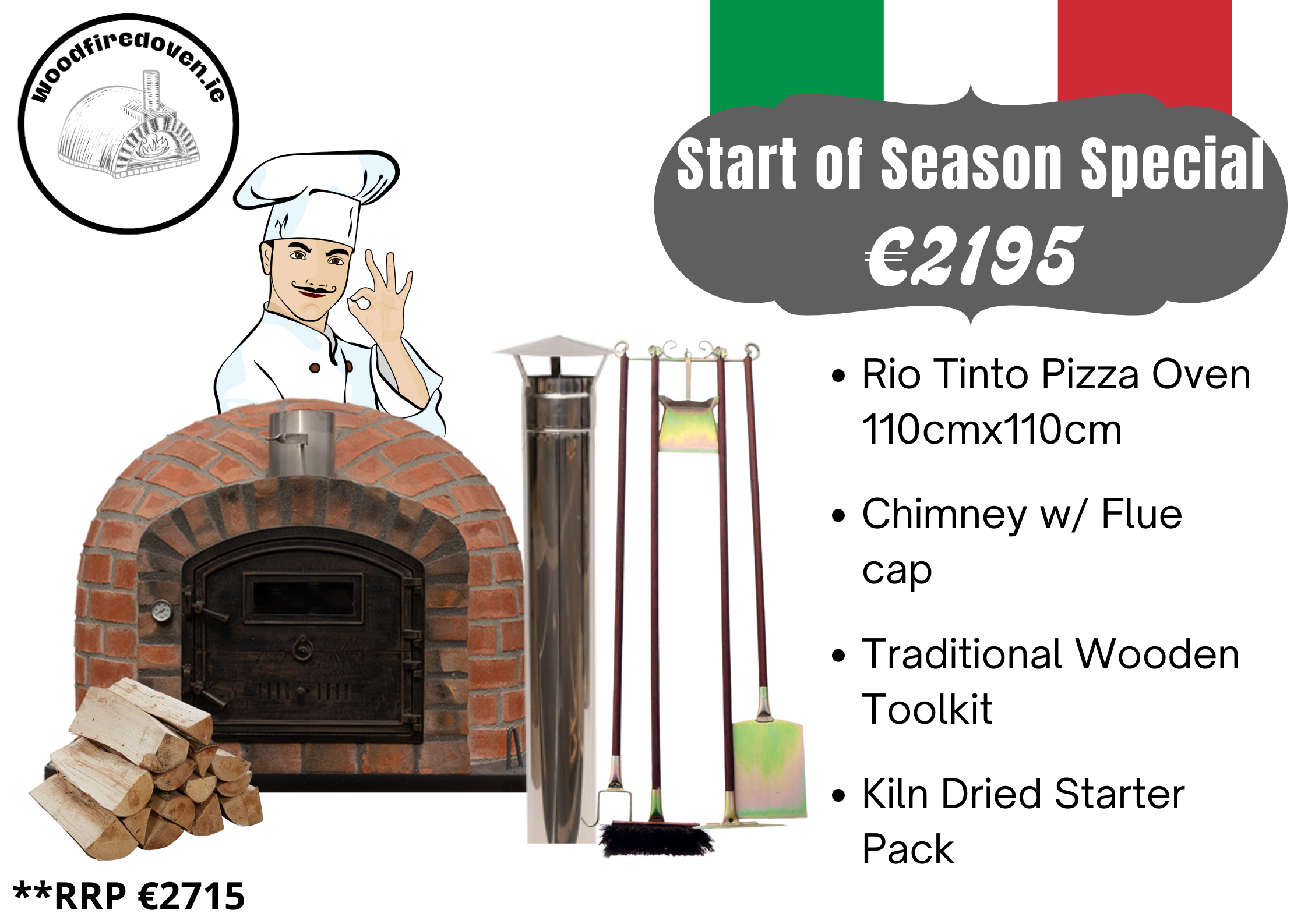 Rio Tinto Wood Fired Oven: Enhance outdoor cooking with authentic wood-fired flavour and style_galway_dublin_ireland