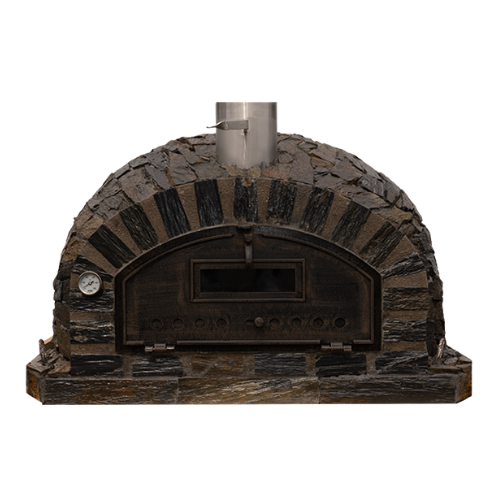 Almada Half Dome Slate Stone Wood Fired Oven 100cm